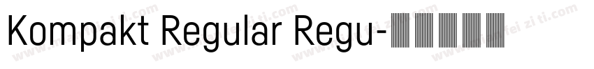 Kompakt Regular Regu字体转换